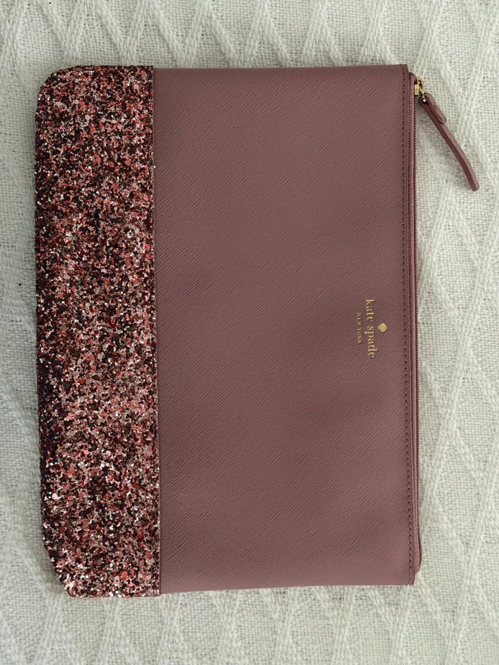 Kate Spade Pink Glitter Pouch
